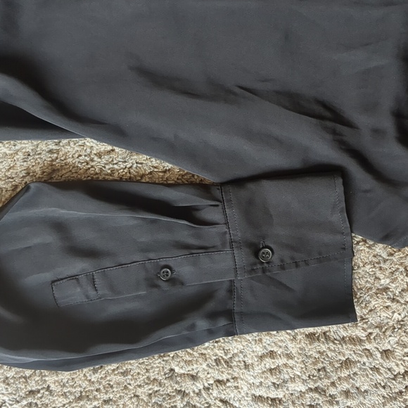 H&M satin-like button up shirt M - Picture 3 of 6